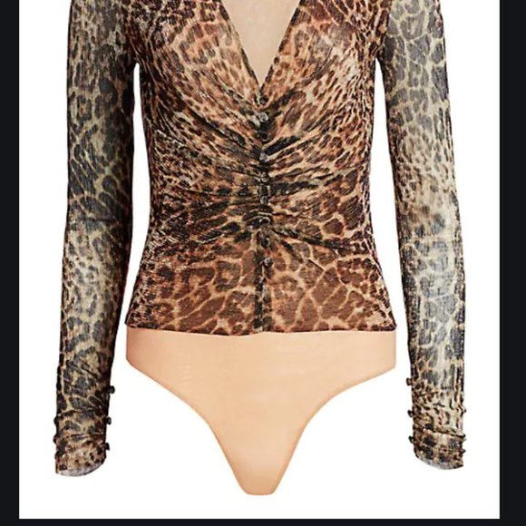 Scripted Cheetah Sparkly Body Suit - Picture 8 of 8